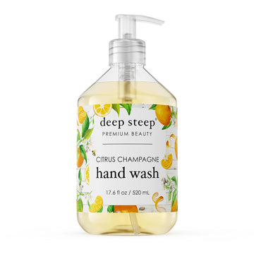 Deep Steep Liquid Hand Wash, Fresh Lavender, 17.6 Oz – Moisturizing Cleanser With Olive Oil, Aloe Vera, Glycerin & Hyaluronic Acid – Vegan, Clean Beauty, Soft & Nourished Hands