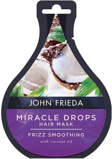 John Frieda Miracle Drops Frizz Smoothing Hair Mask 25 Ml, Anti-Frizz Deep Conditioning Treatment For Frizzy, Dry Hair