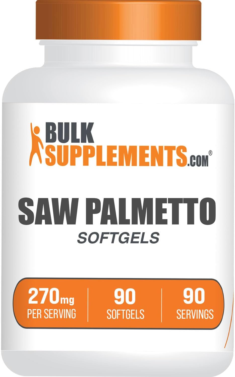 BulkSupplements.com Saw Palmetto Softgels - Saw Palmetto Extract - Saw Palmetto for Men - Saw Palmetto for Women - 1 Saw Palmetto 270 mg Softgels per Serving - 90-Day Supply (90 Softgels)