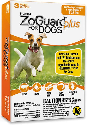 Plus Flea and Tick Prevention for Dogs (Small - 5-22 lb)