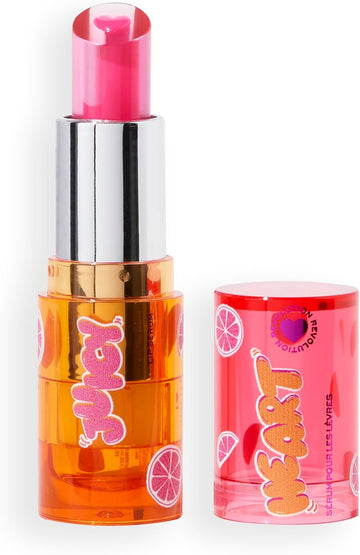 I Heart Revolution Juicy Heart Lip Serum, Nourishing & Sheer Colour Tint, Grapefruit Pink, Vegan & Cruelty-Free, 2.5G