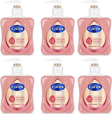 Carex Advanced Protect Sea Minerals Antibacterial Hand Wash, 3X More Moisturisers, Clean & Protect Hands, Bulk Buy, Pack Of 6 X 250 Ml