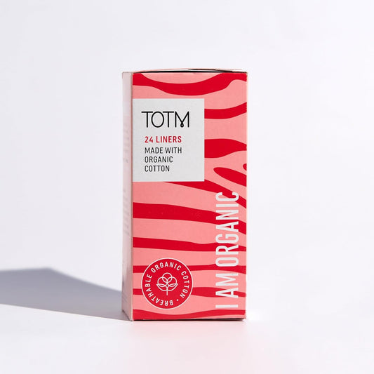 TOTM Liners | Certified Organic Cotton | Unwrapped & Less Waste | Naturally Soft, Absorbent & Super Comfy | 8 Packs |192 Liners