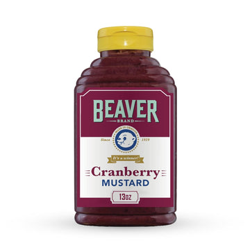 Beaver Cranberry Mustard, 13 Oz Squeeze Bottle