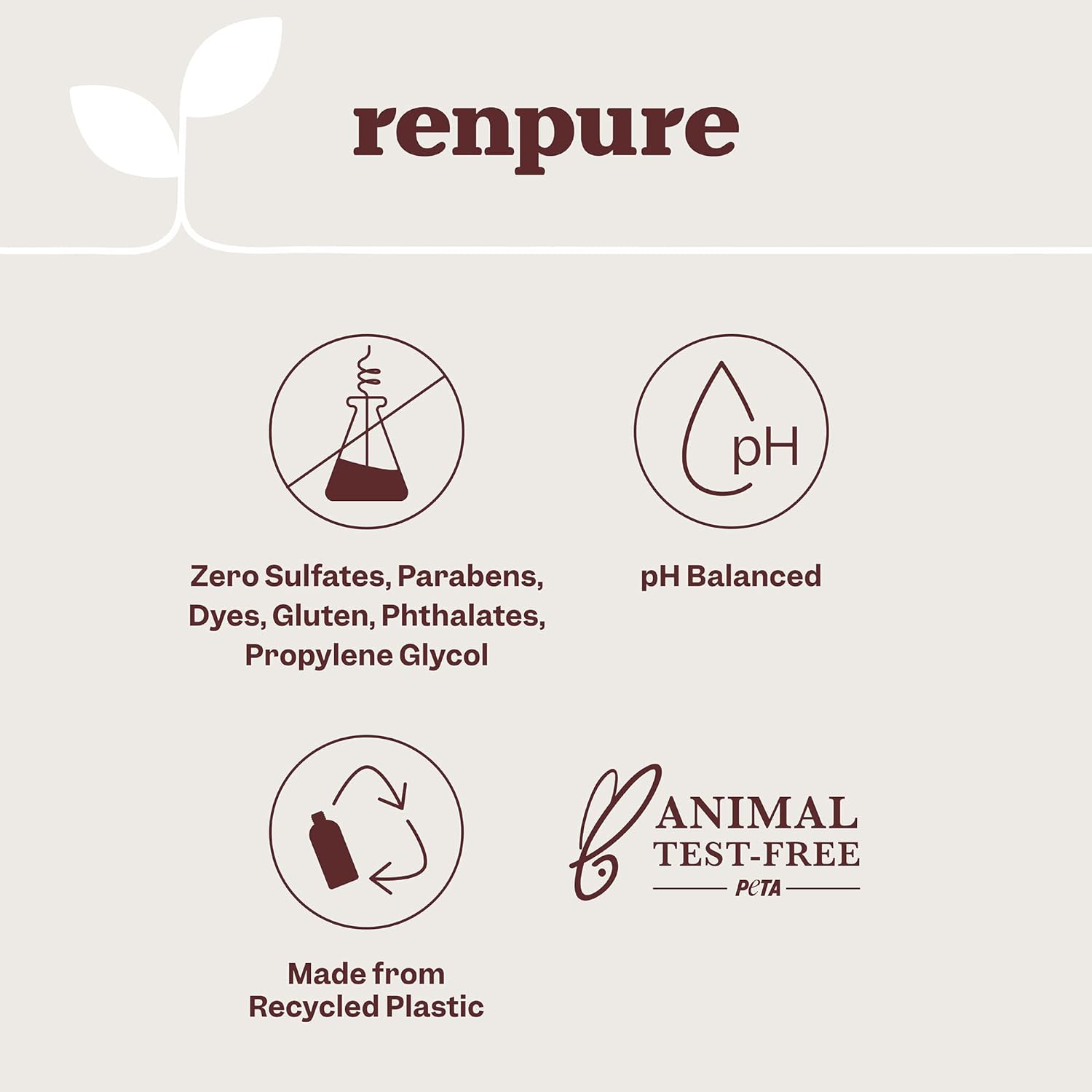 Renpure Coconut Cream Nourishing Shampoo, 32 Ounce : Beauty & Personal Care