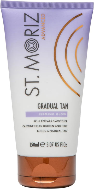 St. Moriz Advanced Firming Gradual Tanning Lotion | Hydrating Gradual Tan Moisturiser With Caffeine To Help Firm & Tighten Skin | Builds Up A Natural Glow In 1 To 3 Applications | Vegan | 150Ml