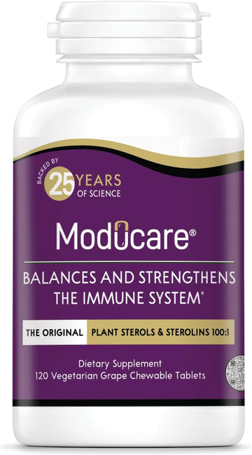 Daily Immune Support, Plant Sterol Dietary Supplement, Grape Flavored, 120 Chewable Tablets (Packaging May Vary)