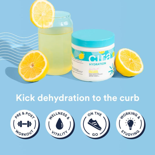 Cira Hydration Powder (45 Servings) X Alicia Mccarvell'S Electrolyte Drink Mix With Himalayan Salt For Dehydration Relief And Recovery - Very Grapeful