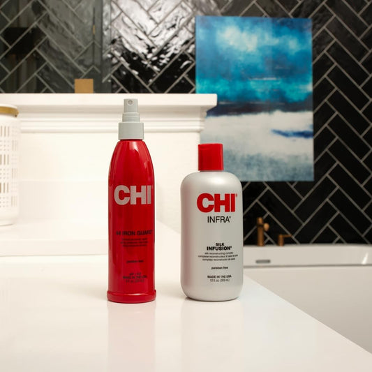Chi Silk Infusion | Leave-In Hair Serum For Dry Damaged Hair | Heat Protectant For All Hair Types | Pre-Styling Hair Oil For Repair, Strengthening & Moisturizing | Bpa & Paraben-Free, 177 Ml