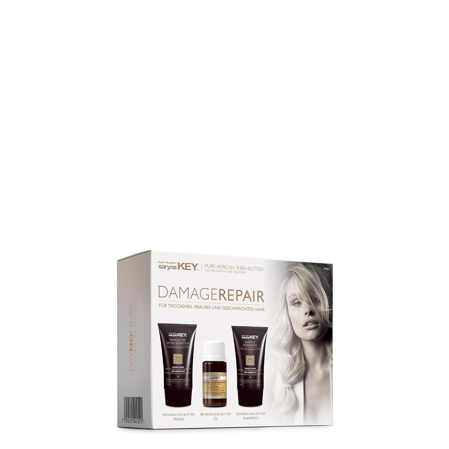 Damage Repair Treatment Kit – Shea Butter Mask, Shea Shampoo, Shea Oil - For Dry, Frizzy & Weakened Hair With Pure African Shea Butter - Travel Size Mini Kit