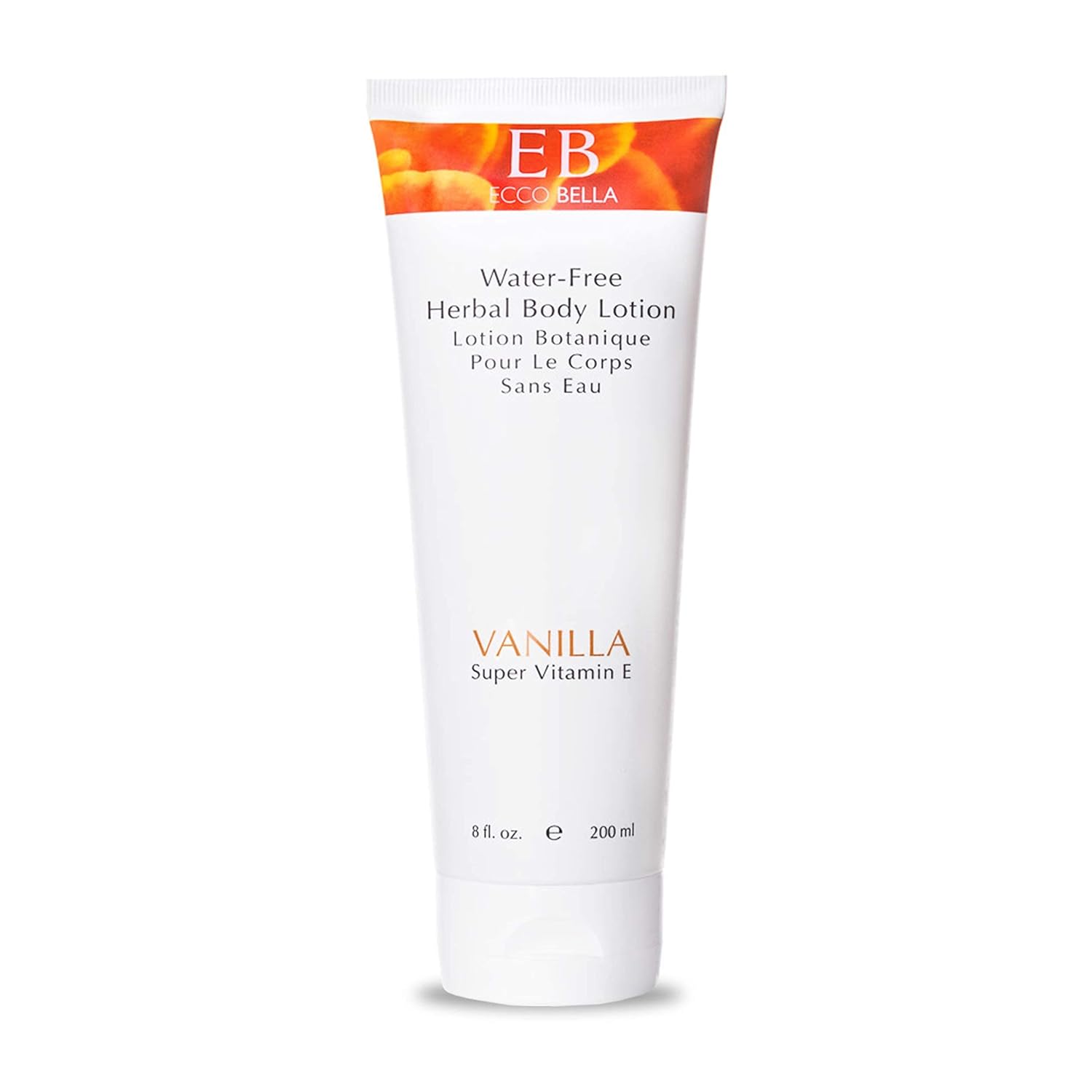 Ecco Bella Vanilla Body Lotion - Plant-Based Vegan Formula - Clean And All Natural Body Lotion For Women & Men - Cruelty Free Vanilla Fragrance Body Moisturizer - Organic Vanilla Body Cream - 8 Oz