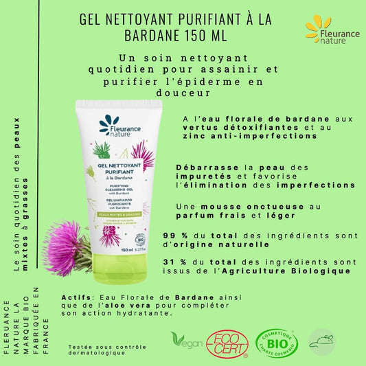 Purifying Cleansing Gel With Bio Burdock 150 Ml