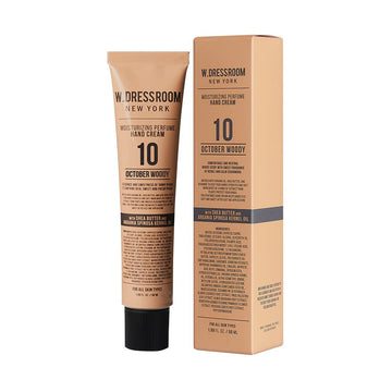 W.Dressroom No.10 October Woody Moisturizing Hand Cream For Dry Hands, Non-Greasy Korean Hand Lotion & Hand Care For Women With Hydrating Formula, Travel Size (1.69 Fl Oz)