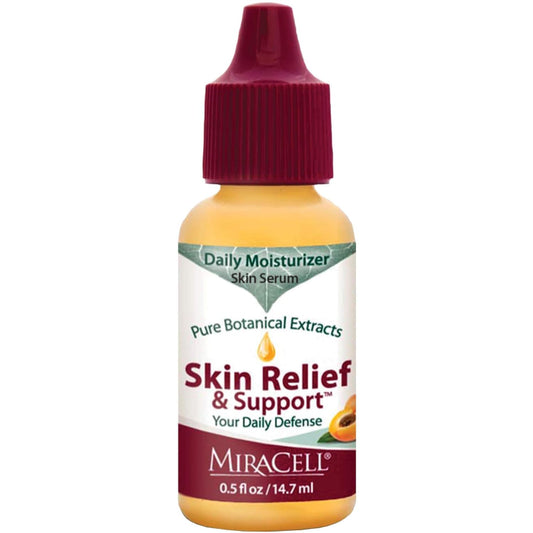 Miracell Skin Relief & Support Oil – Natural Face & Body Moisturizer With Apricot, Jojoba, And Vitamin E – Fast-Absorbing Hydration For Dry, Sensitive, Or Rough Skin – 0.5 Oz
