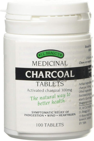 J.L Bragg'S Charcoal Tablets 100, Pack Of 2