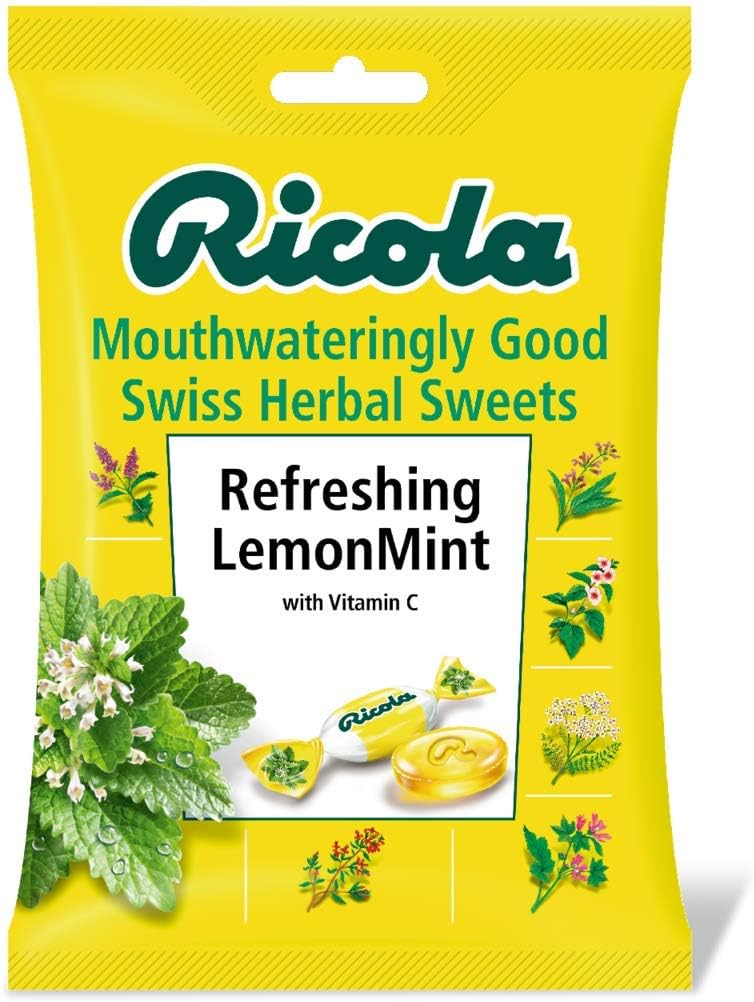 Ricola Throat Drop, Lemon Mint, 24 Count, 6 Pack