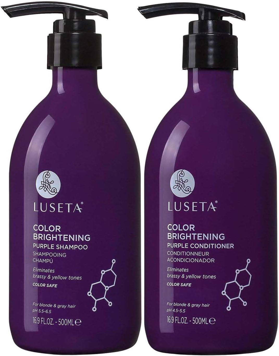 Luseta Tea Tree Shampoo And Conditioner Set For Dandruff And Dry Itchy Scalp, For Oily Hair And For Greasy Hair, Clarifying Shampoo With Argan Oil Helps Promote Hair Growth 2 X 500Ml