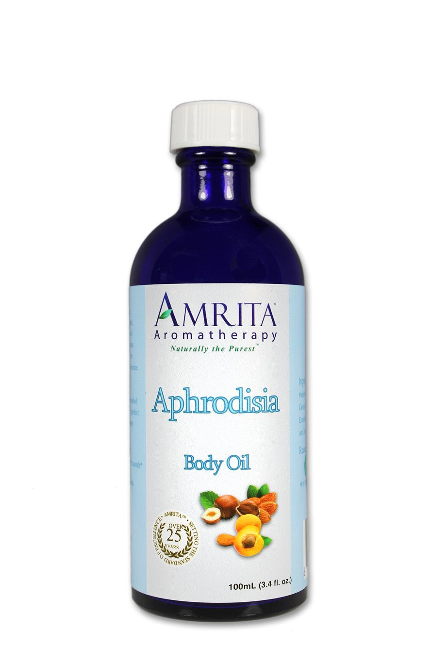 Amrita Aromatherapy: Aphrodisia Massage & Body Oil With Pure Therapeutic Grade Essential Oils Of Ylang Ylang & Jasmine - Size: 100Ml : Amrita Essential Oil : Health & Household
