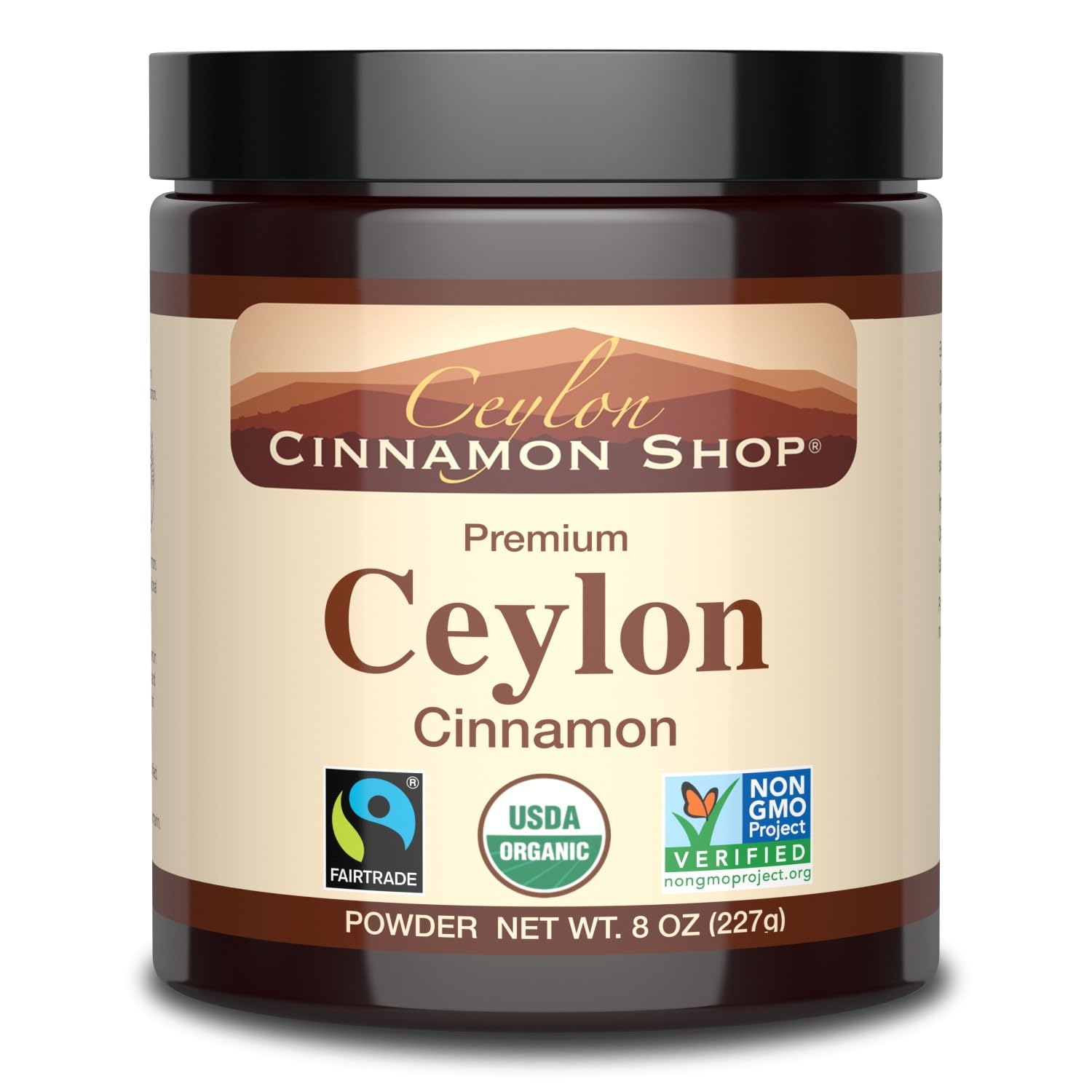 Ceylon Cinnamon Shop Organic Ceylon Cinnamon (100% Certified) Powder, 8 ounces