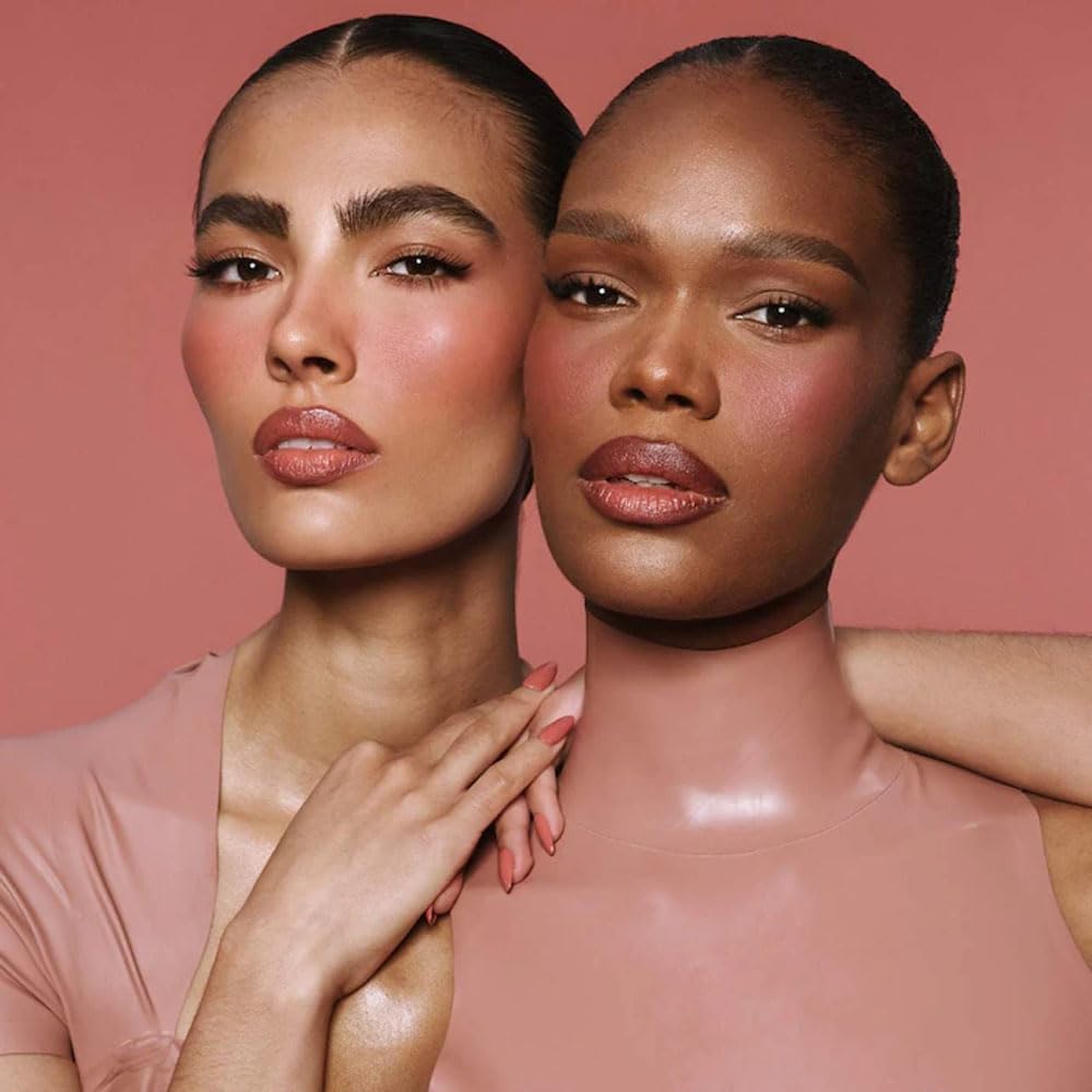 Patrick T4 - Major Headlines Double-Take Crème & Powder Blush Duo - Color: She Goes To The Gym (Cool Mauve Rose) : Beauty & Personal Care