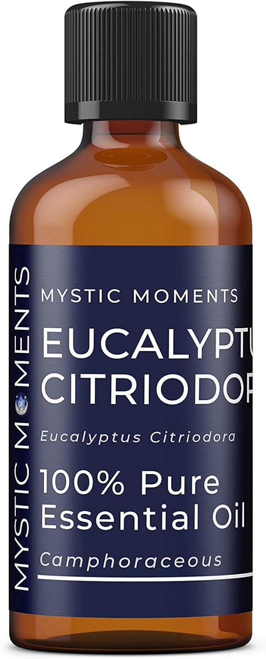 Mystic Moments | Eucalyptus Citriodora Essential Oil 100Ml - Pure & Natural Oil For Diffusers, Aromatherapy & Massage Blends Vegan Gmo Free
