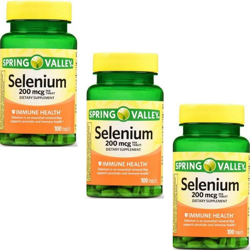 Spring Valley - Selenium 200 Mcg, 100 Tablets By Spring Valley (3 Pack