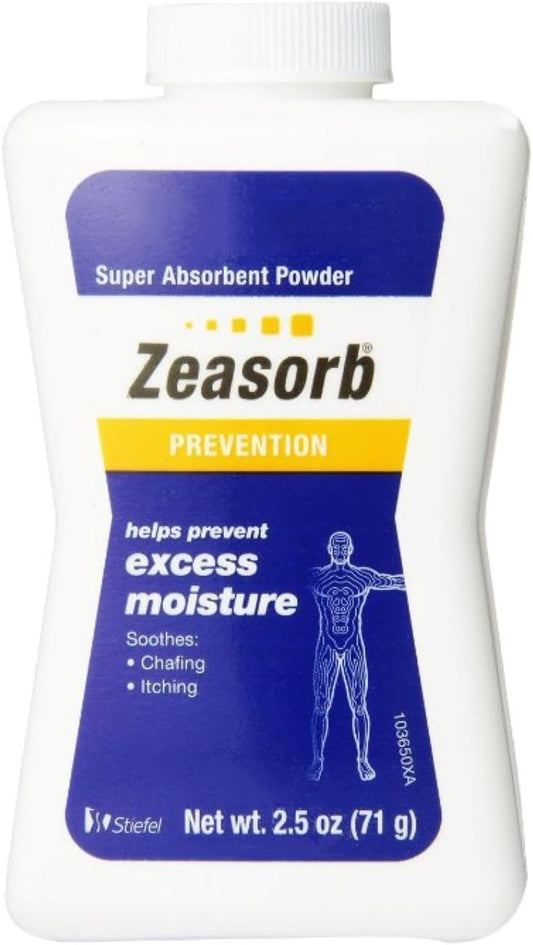 Zeasorb Super Absorbent Powder 2.50oz (Pack of 5) : Health & Household