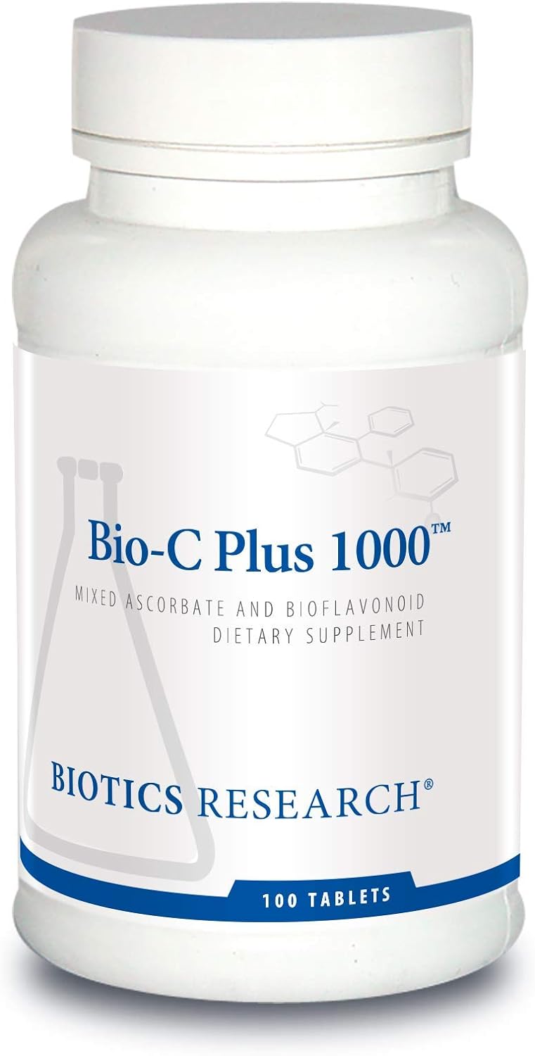 Biotics Research Bio C Plus 1000 Antioxidant, High Potency, Bioflavonoids, Supports Healthy Immune Response, Builds Collagen, Healthy Skin, Cartilage and Joint Support 100 Tabs