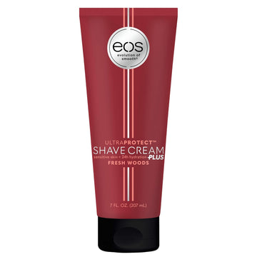 Eos Ultraprotect™ Men’S Shave Cream- Fresh Woods, 24-Hour Hydration, Non-Foaming Formula, 7 Fl Oz