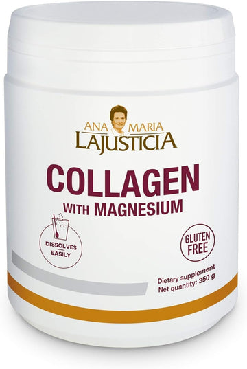 Ana Maria Lajusticia Collagen With Magnesium Powder (350G Natural Taste) : Health & Household