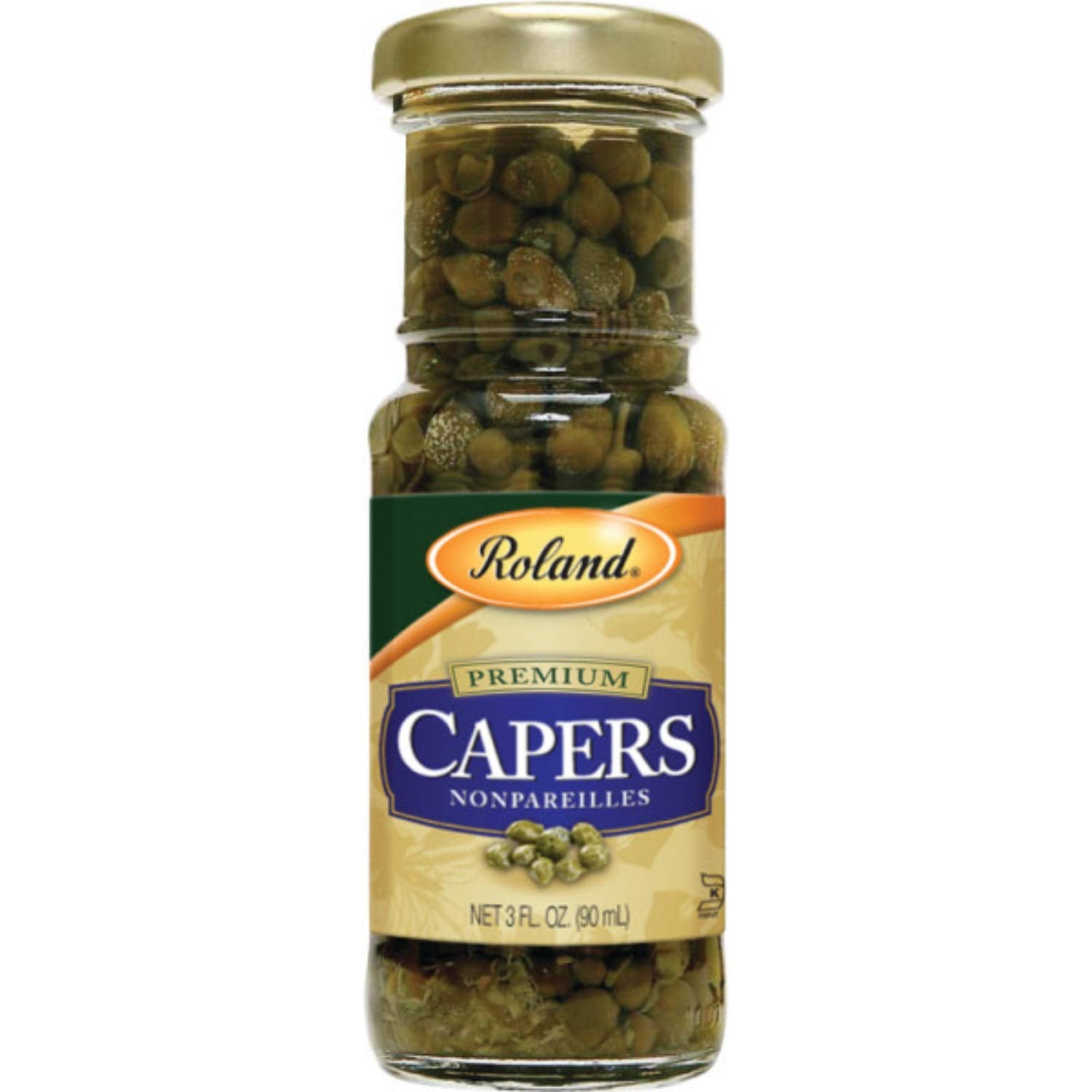Roland Foods Nonpareille Capers, Specialty Imported Food, 3-Ounce Jar