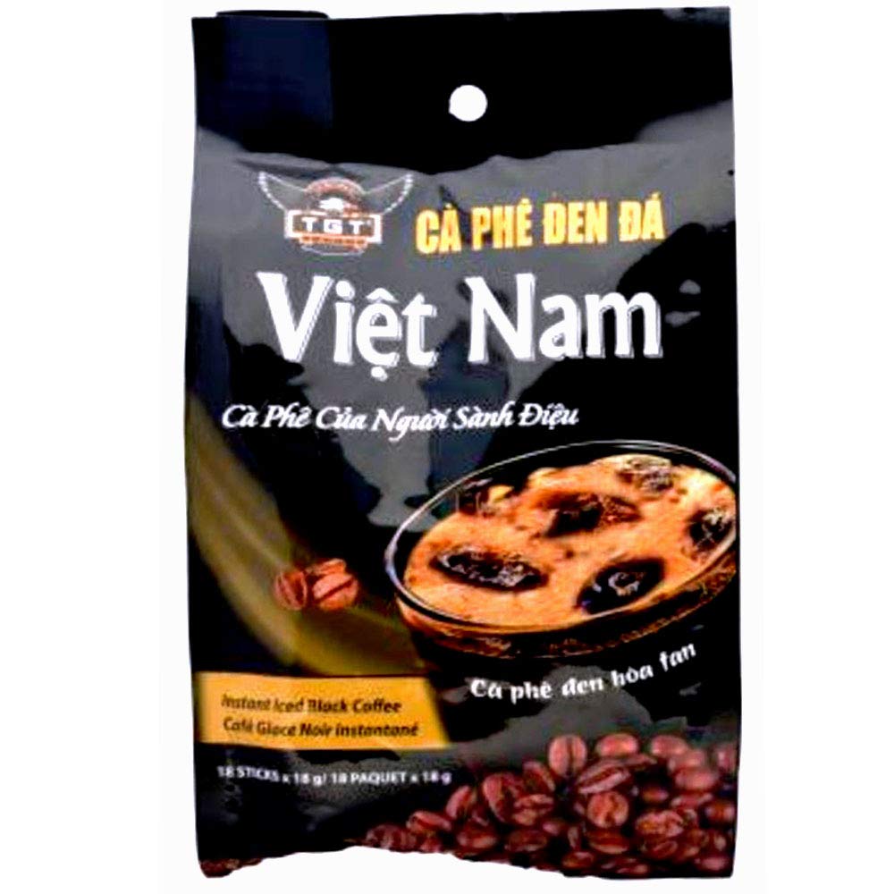 Tgt Viet Nam Instant Iced Coffee Drink Mix (Black Coffee, 18 Sticks X 18G)