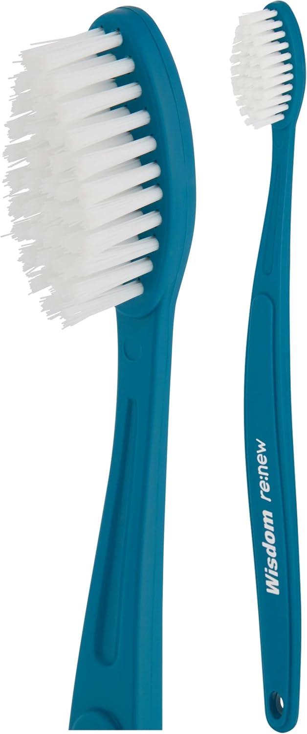Wisdom Re:New Clean Medium Twinpack X 2 (4 Brushes Total)