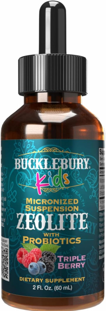 Zeolite For Kids - Delicious Berry-Flavored Zeolite Liquid Suspension With Probiotics - Natural Support For Kids' Health - 2 Fl Oz