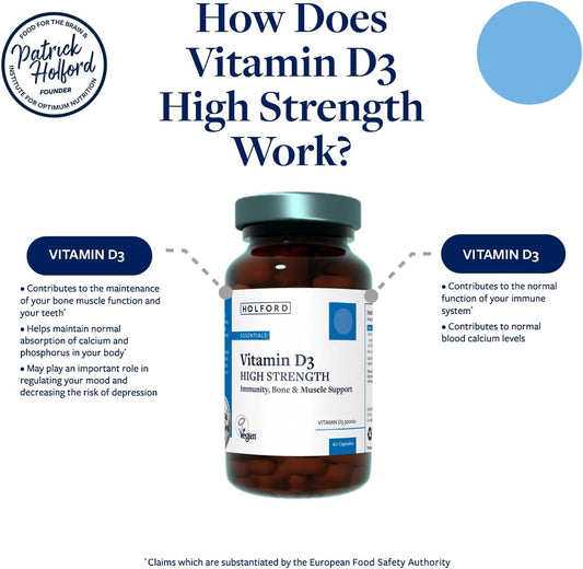 Patrick Holford Vitamin D3 High Strength 3000Iu