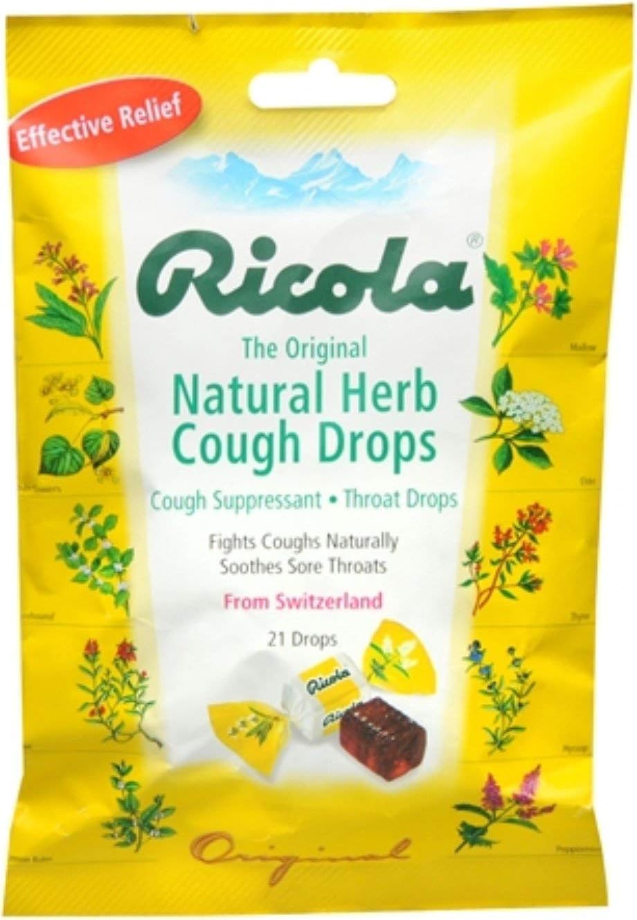 Ricola Natural Herb Cough Drops Original 21 Each (Pack of 5)