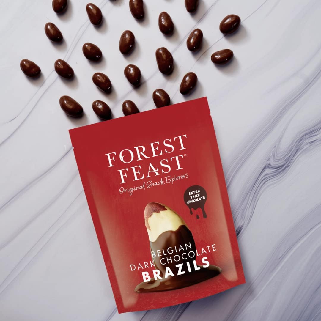 FOREST FEAST Belgian Milk Chocolate Brazil Nuts 700g | Natural Gluten Free Snack Coated in Milk Chocolate, High Protein, Chocolate Covered Brazil Nuts, Whole Brazil Nuts : Amazon.co.uk: Grocery