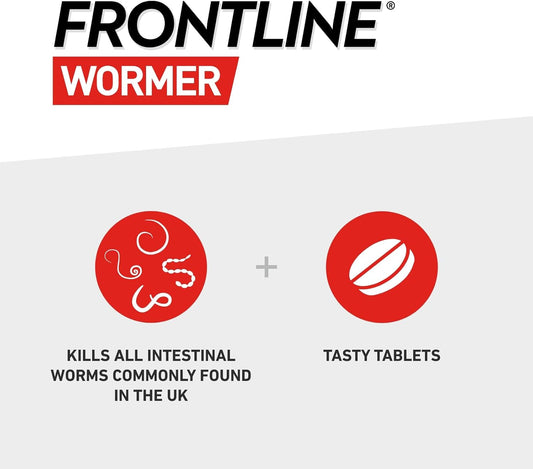 Frontline Wormer - Xl Worming Tablets For Dogs - 2 Tablets