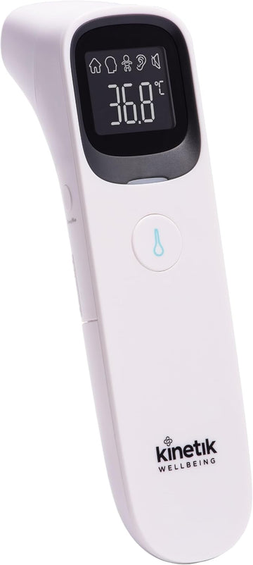 Kinetik Wellbeing Smart Ear Thermometer & Forehead, Non Contact – Medical Temperature Thermometer For Adults & Kids Used By The Nhs - Bluetooth Electronic Body Temperature & Fever Alert