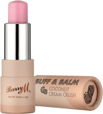 Barry M Cosme Buff And Balm Lip Tint, With Scrub To Balm Formula In Pink Coconut Cream Crush