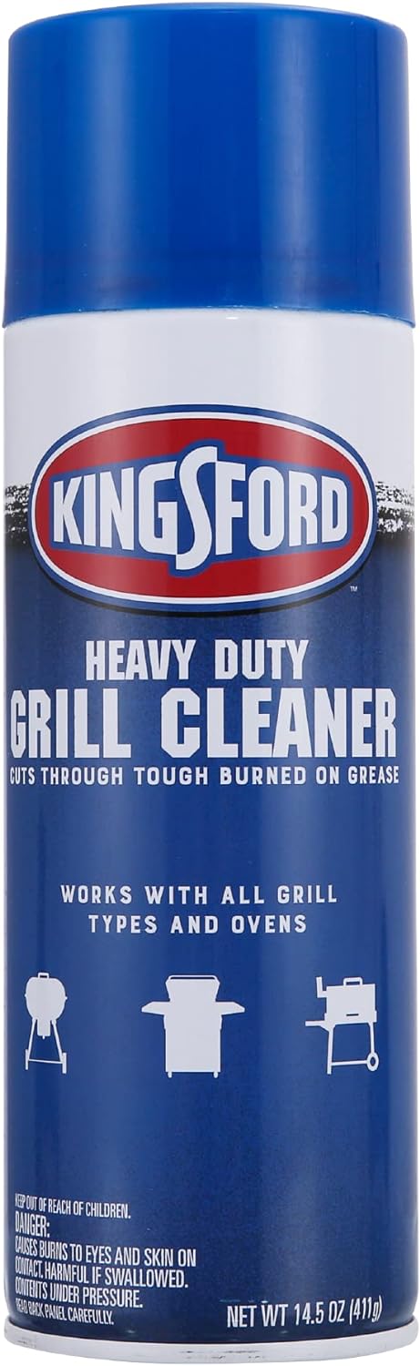 Kingsford Heavy Duty Spray-On Grill Cleaner Aerosol | Cuts Through Grease and Grime on Contact | Makes Grill Cleaning Effortless, Great for Grills or Ovens | 14.5 ounces