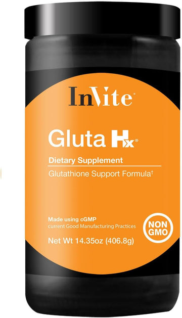 Invite Health Gluta Hx - Supports Detoxification And Optimizes Liver Health - Contain Dimethylglycine (Dmg), Vitamin C, Selenium, Spinach, Parsley Leaf And Lipoic Acid - 30 Servings