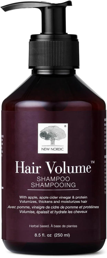 New Nordic Hair Volume Shampoo 250Ml - Herbal Volumising Shampoo For Dry Damaged Hair - Suitable For Men And Women