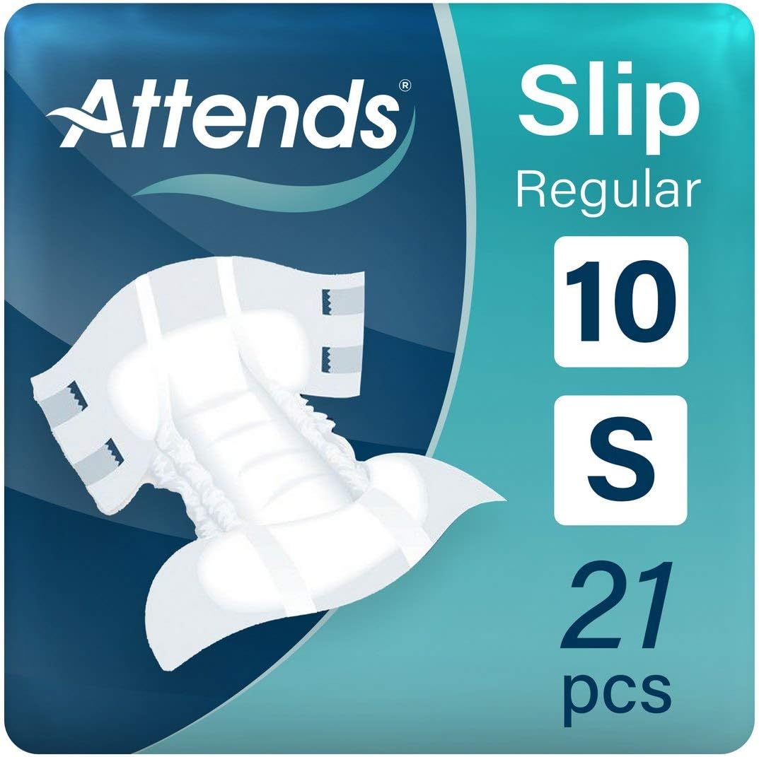 Attends Slip Regular 10 Small (2500Ml) 21 Pack Incontinence Protection