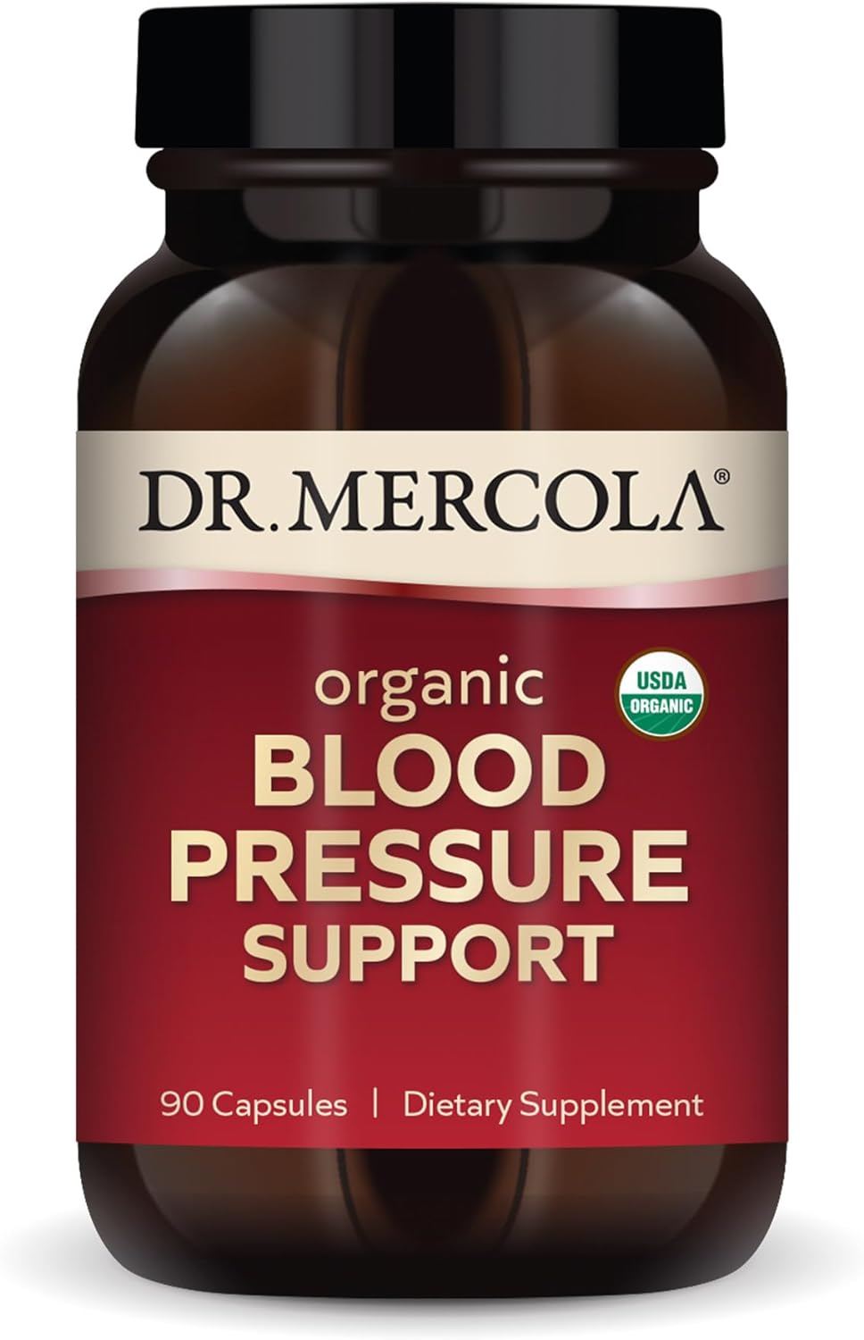 Dr. Mercola, Blood Pressure Support Dietary Supplement, 90 Servings (90 Capsules), Non GMO, Soy Free, Gluten Free