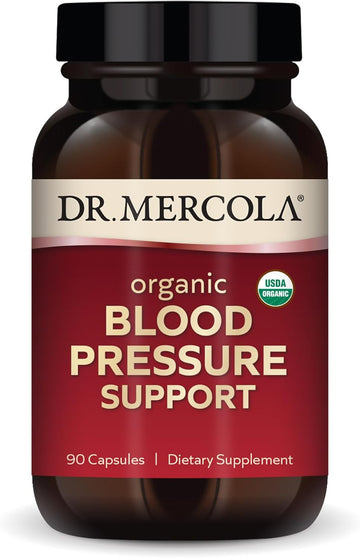 Dr. Mercola Organic Blood Pressure Support, 90 Servings (90 Capsules), Dietary Supplement, Supports Skin & Mental Focus, Non-Gmo, Certified Usda Organic