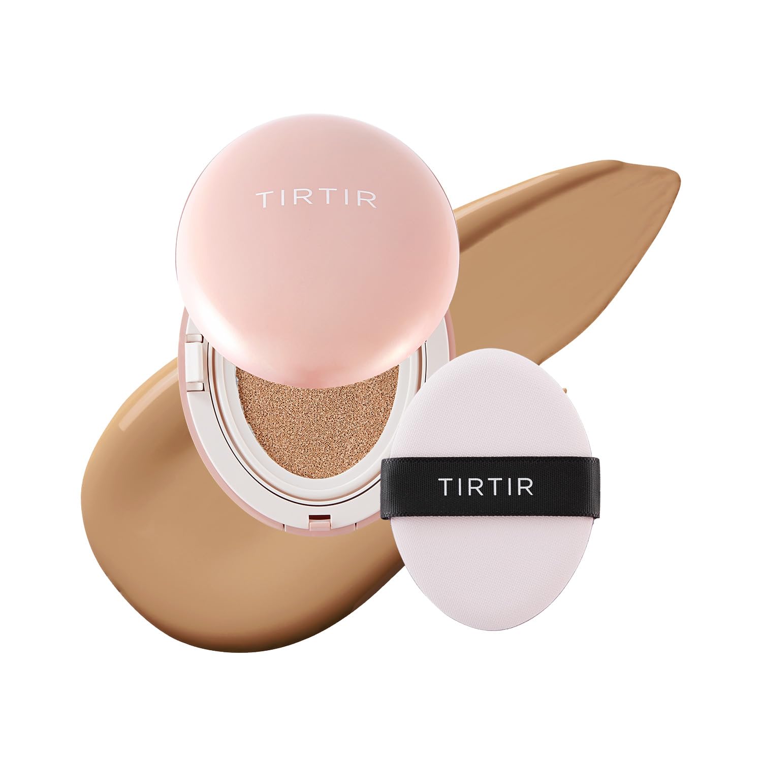 *Mini Size* Tirtir All Cover Pink Cushion | Korean Cushion Foundation, (#29N Natural Beige, 0.15 Fl Oz)