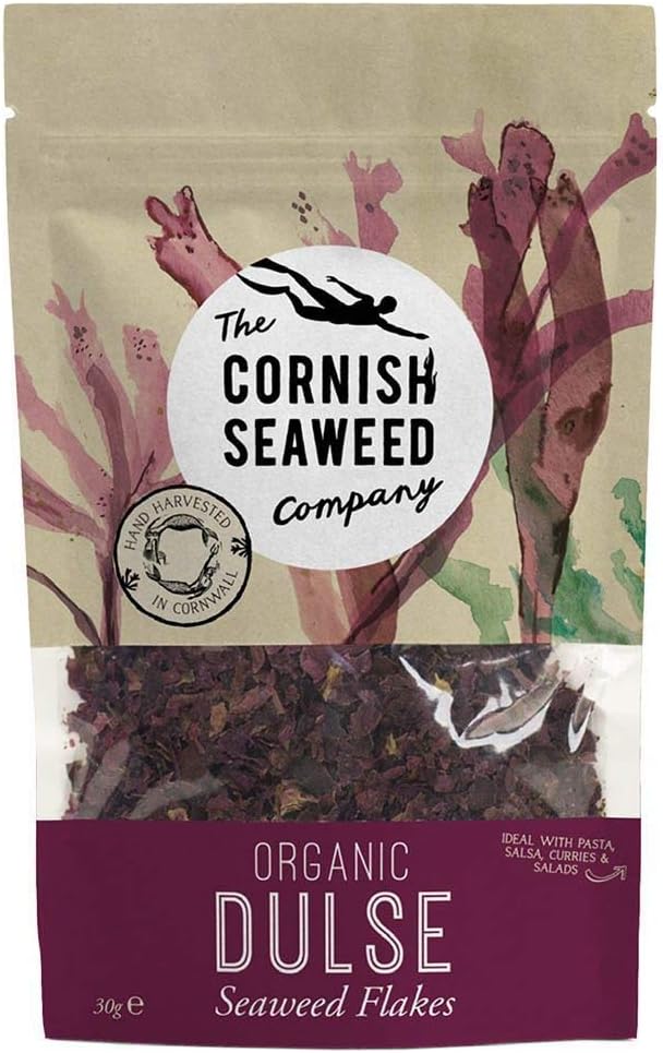 The Cornish Seaweed Company | Flaked Organic Dulse Flakes. 40G | 5 X 40G (Uk)