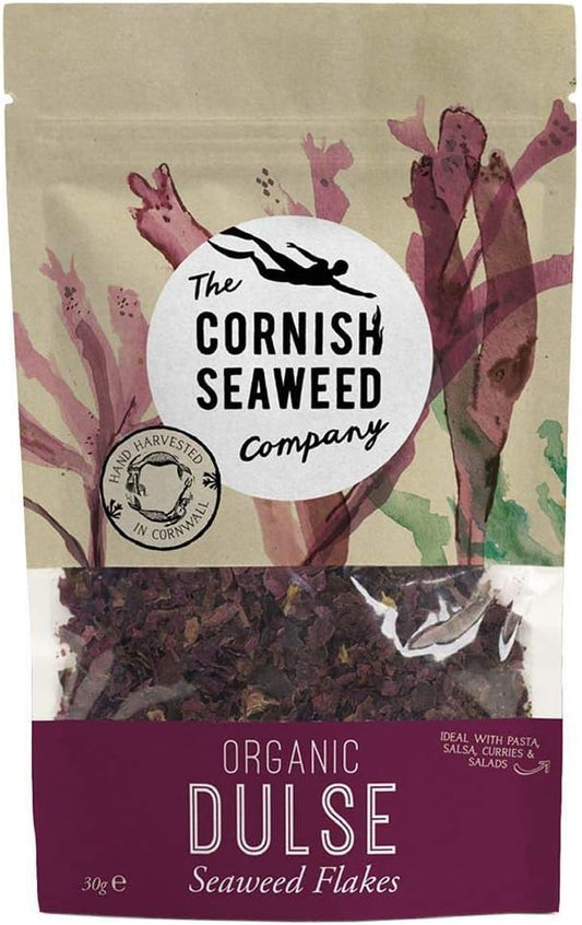 The Cornish Seaweed Company | Flaked Organic Dulse Flakes. 40G | 5 X 40G (Uk)