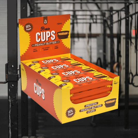 Nanosupps Protein Peanut Butter Cups (20X42G) Milk Chocolate - Functional Food - Protein Snacks